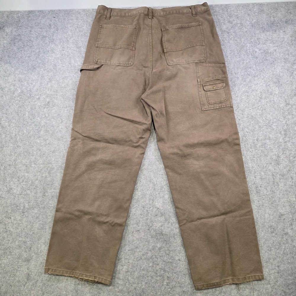 Elwood Pants Men 38x32 Brown Canvas Carpenter Double Knee Front Workwear Utility - Picture 12 of 16